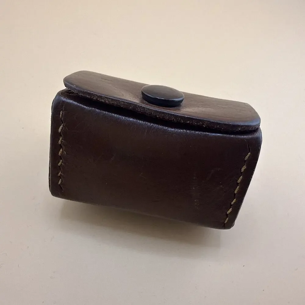 Vintage Meopta 4 Camera Filters, And Pax Leather Case With Hood